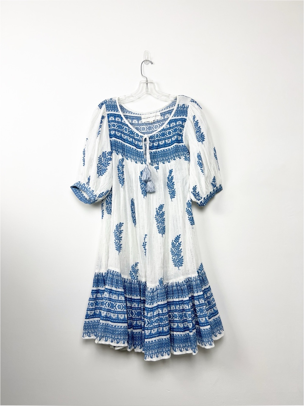 Daughters of India Mishka Mini Dress in Azure Blue XS